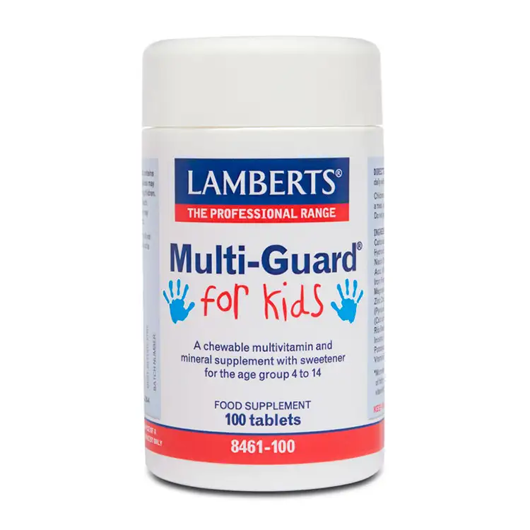 Multiguard® for children. Lamberts 100 Tablets Vitamins and Minerals