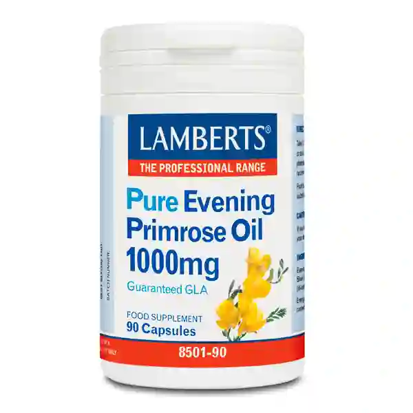Onagra Aceite de Prímula Puro 1000 mg Lamberts 90 cápsulas
