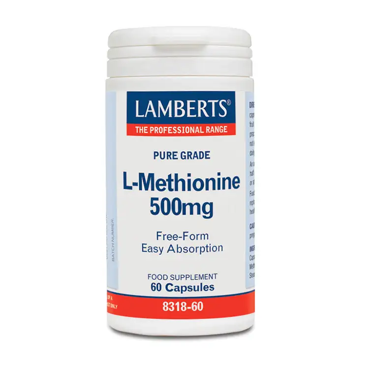 L Metionine 500 mg Lamberts 60 capsules