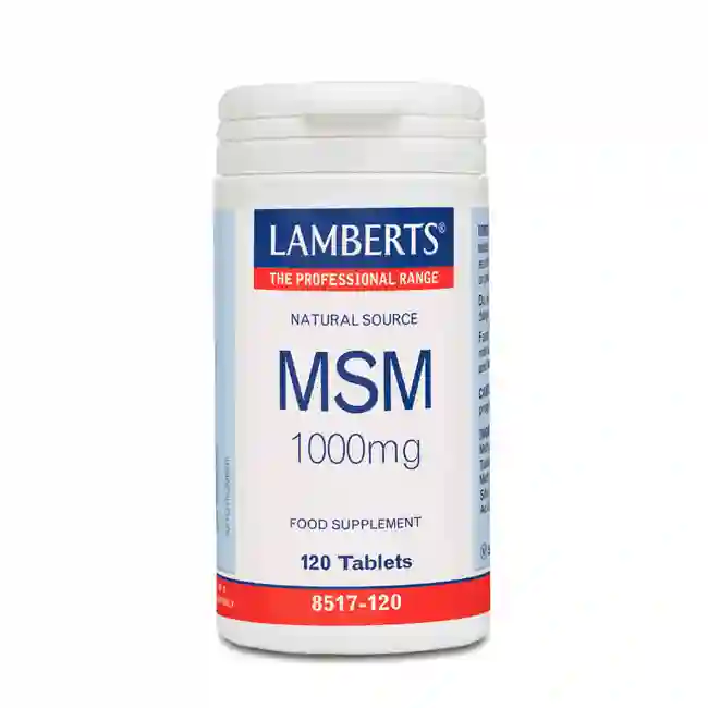 MSM 1000 mg. Natural source Lamberts 120 Tablets