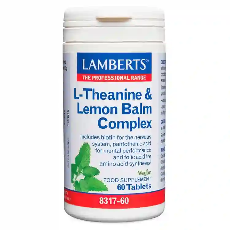 Teanine complex and Lamberts lemon balm · 60 tablets