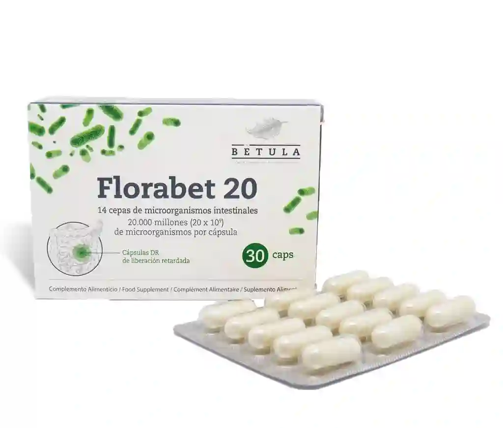 FLORABET 20 Bétula 30 Capsules