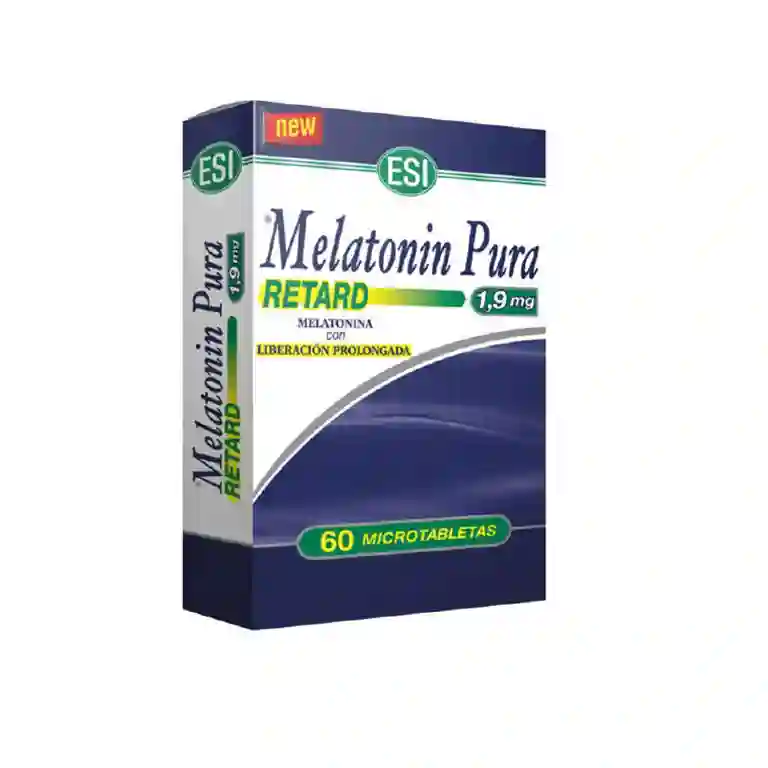 Pure retard melatonin 1.9 mg esi 60 micro -loups