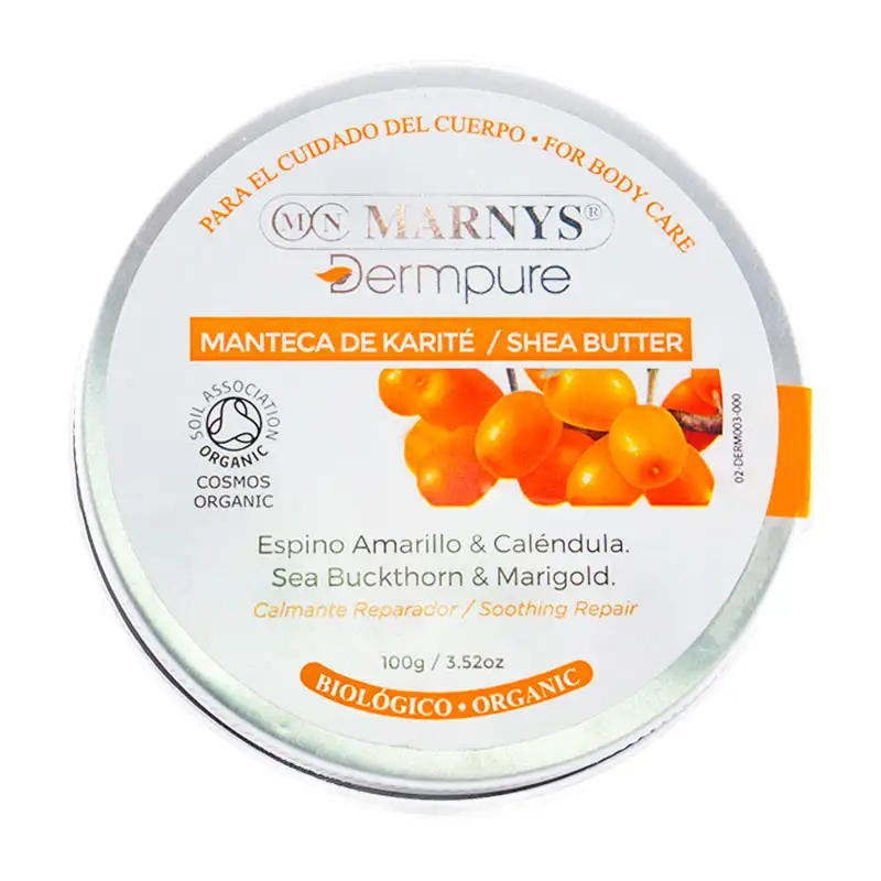 Yellow -bright thorn karité buttys dermpure 100 g calendula