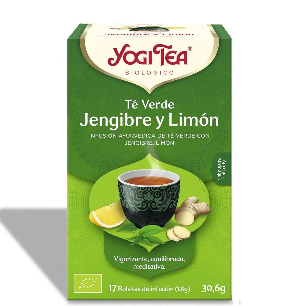 Green tea ginger and lemon yogi tea (17 filters)