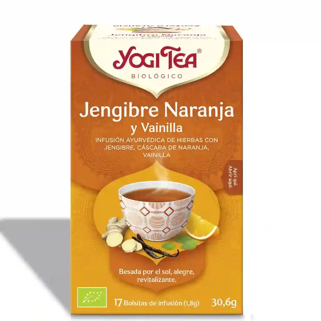 Orange ginger and vanilla yogi tea (17 filters)