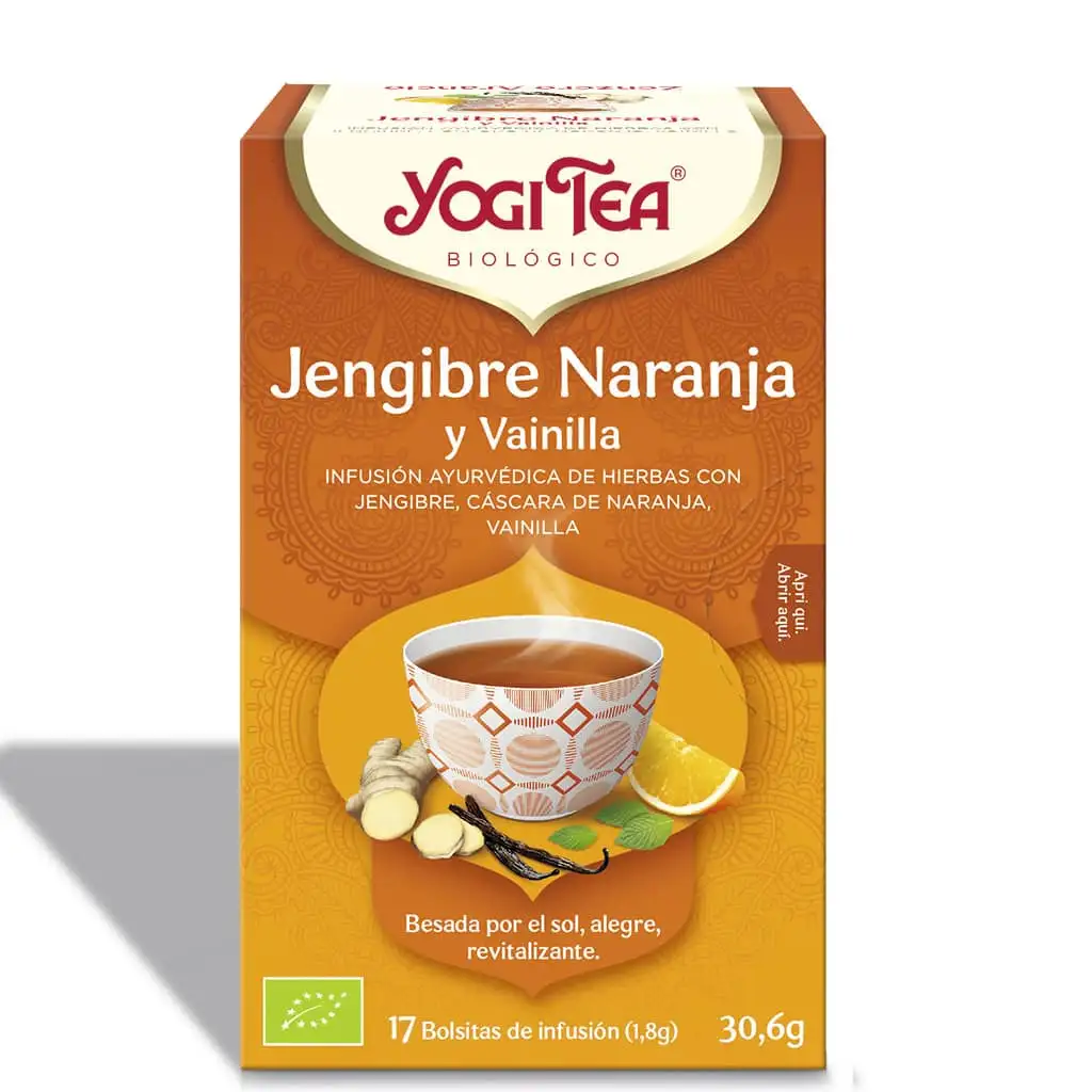 Orange ginger and vanilla yogi tea (17 filters)
