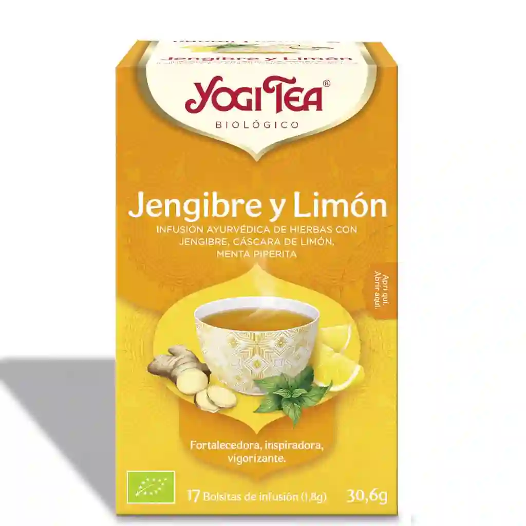 Ginger and lemon yogi tea (17 filters)