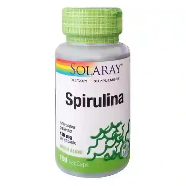 Spirulina Solaray 100 Capsules