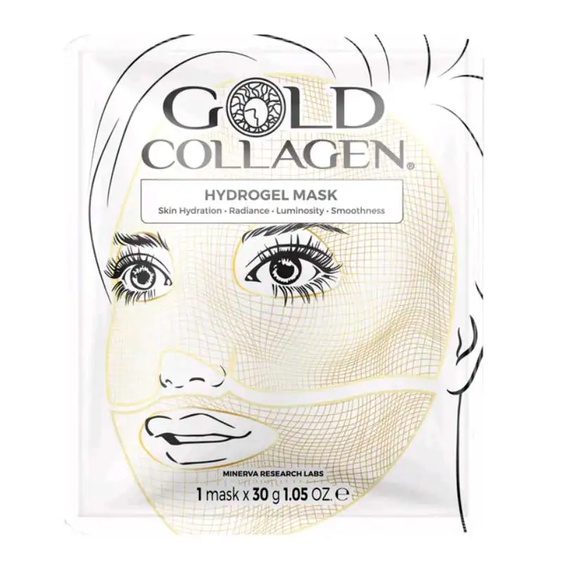 Máscara de hidrogel de colágeno de oro