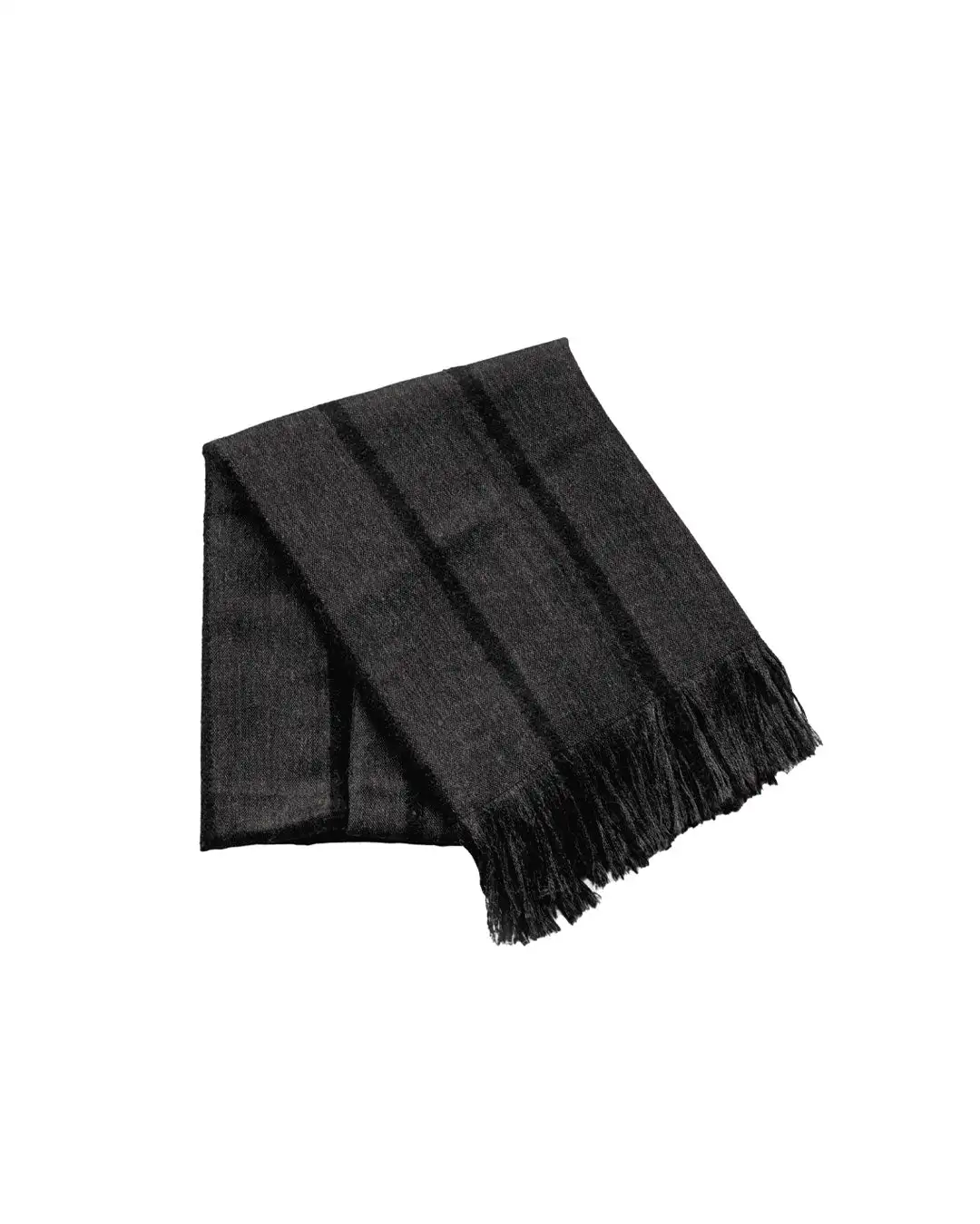 Manta negra de lana de alpaca - Imagen 6