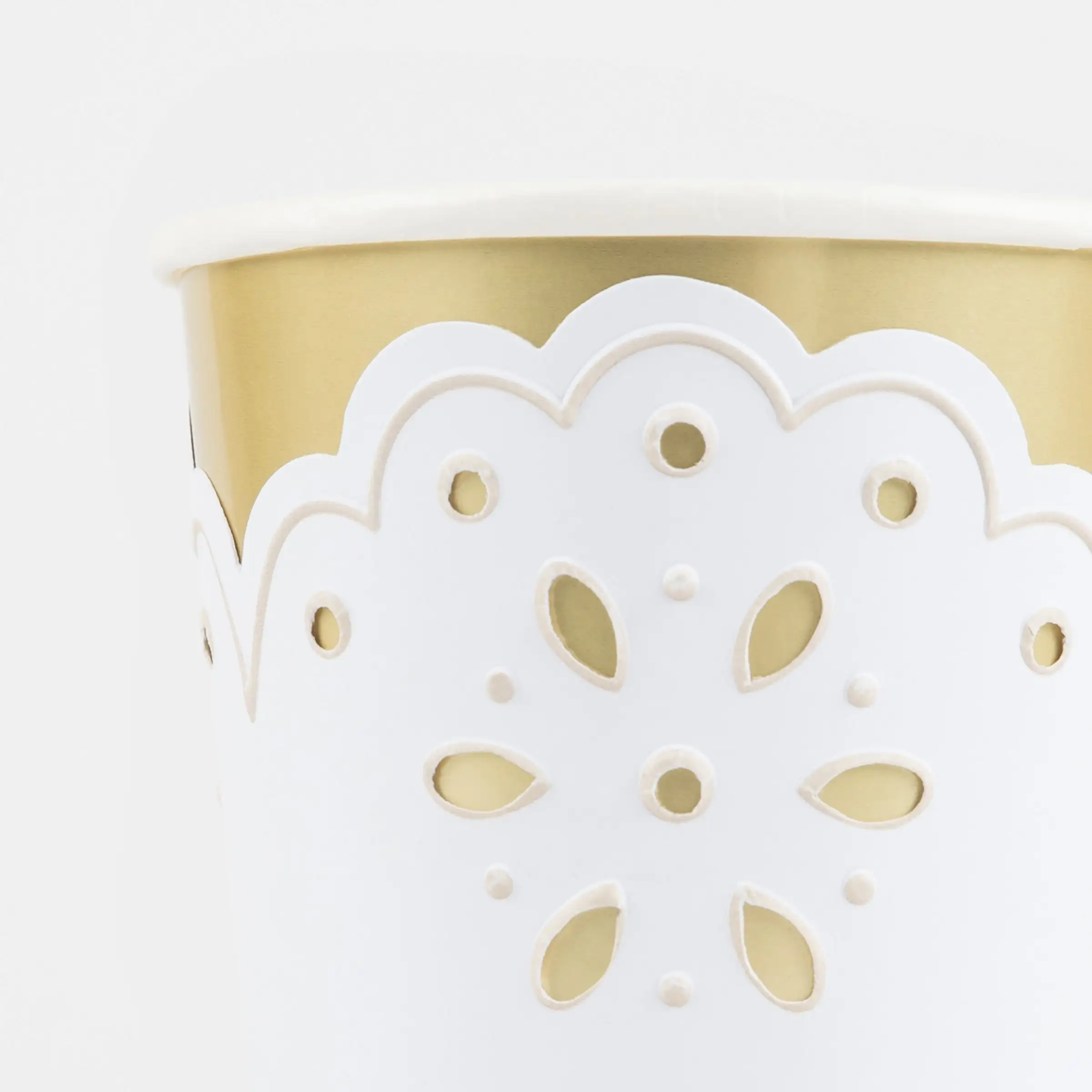 Vasos Blancos Broderie Anglaise - Imagen 2