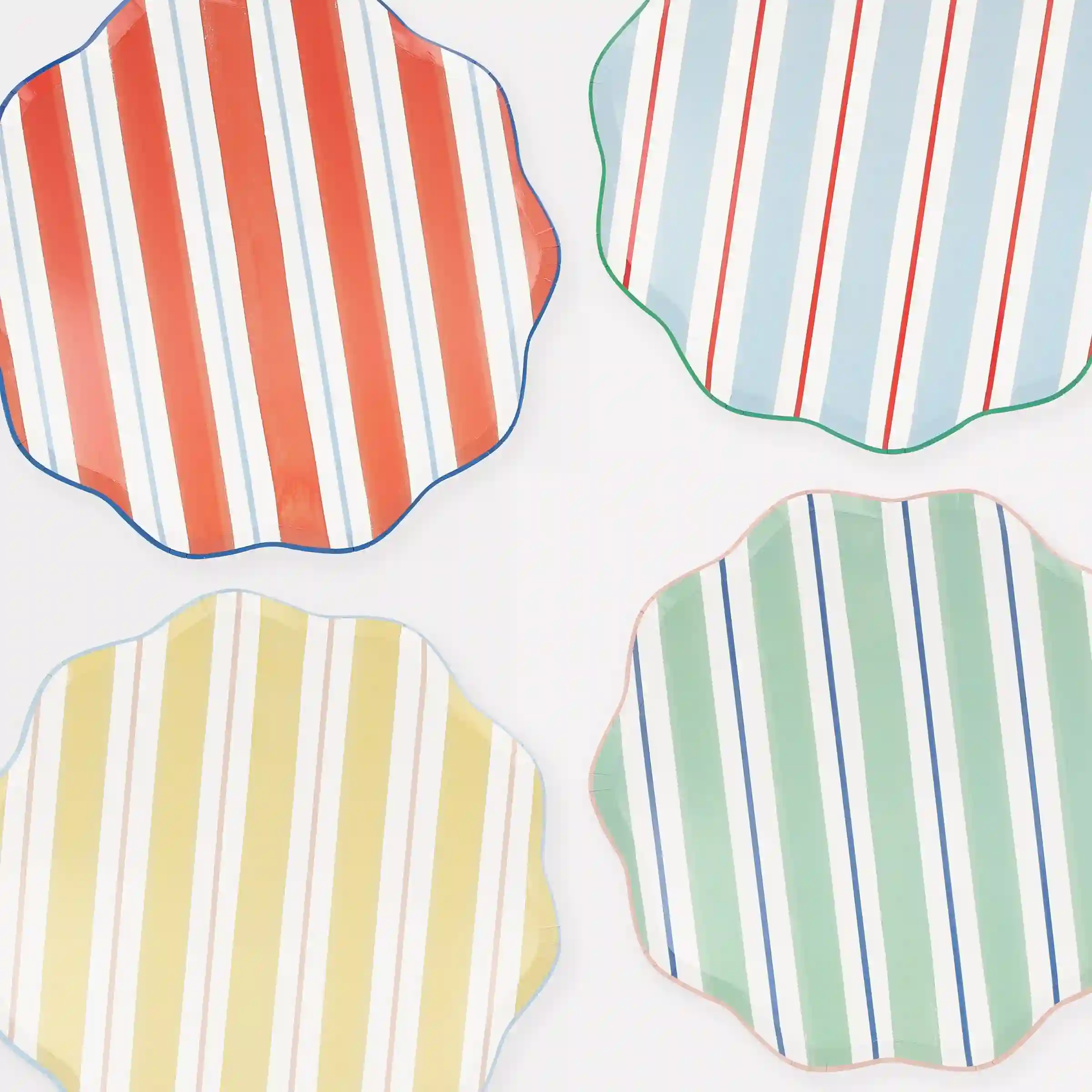 Platos Grandes Preppy Stripe