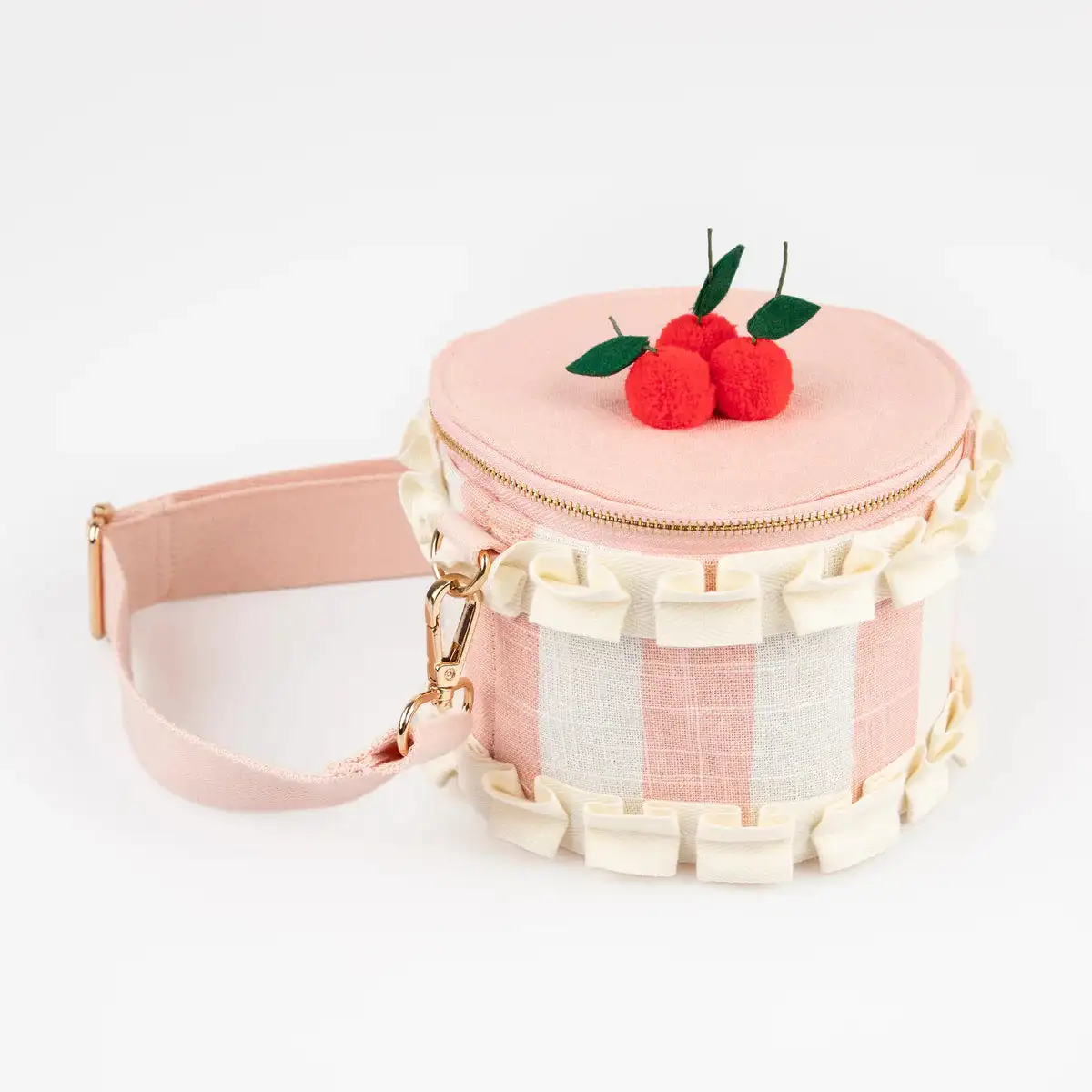 Bolso Redondo Pastel de Cerezas - Imagen 2