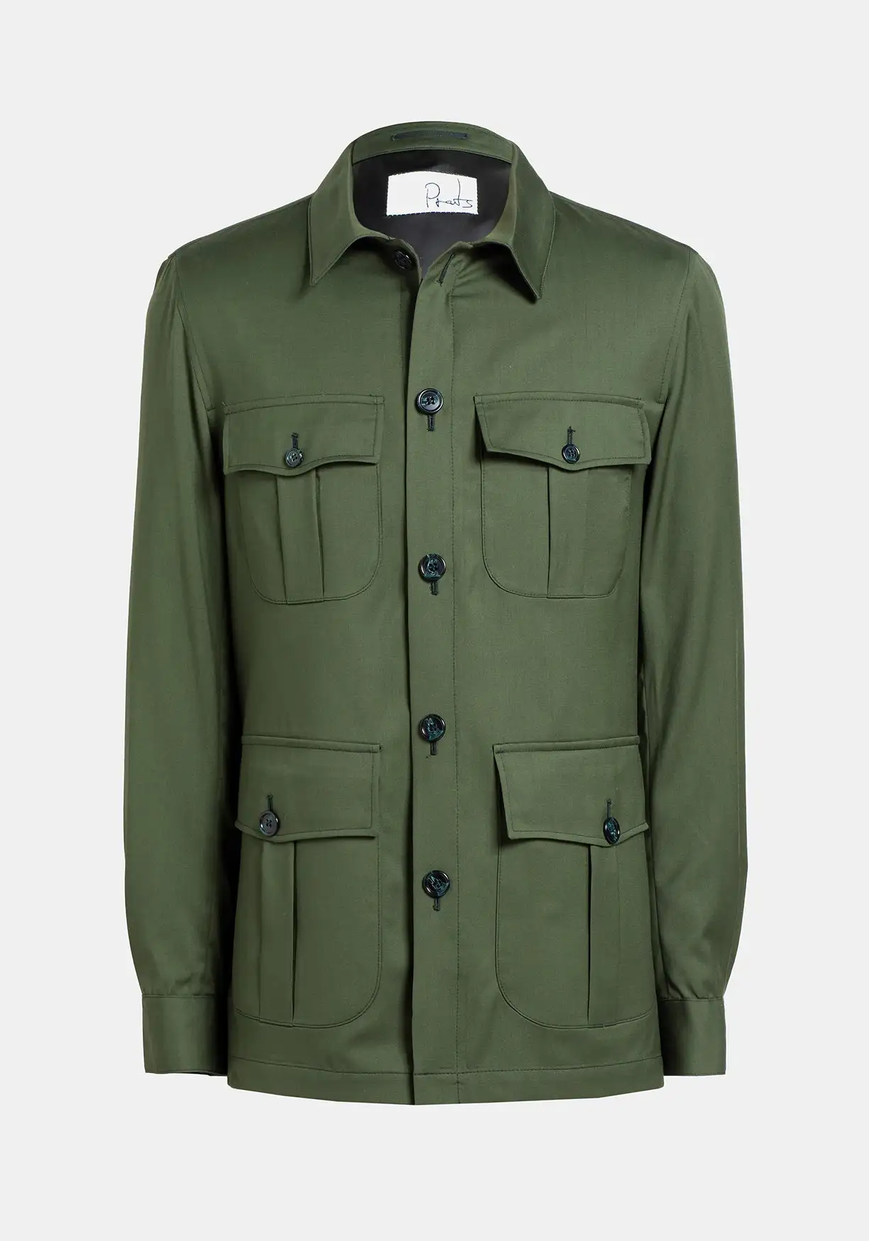 Sobrecamisa verde Súper 130's