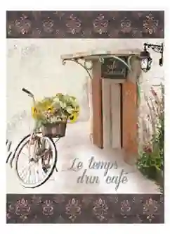 Papel de arroz -  Café Parisino - 21x29