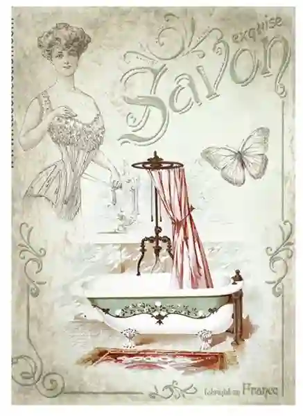 Papel de arroz - Exquise Savon - 21x29