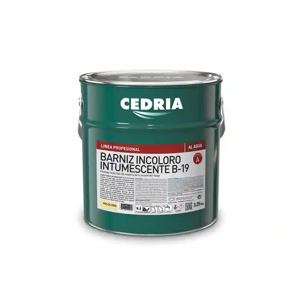 Barniz incoloro Cedria intumescente B-19
