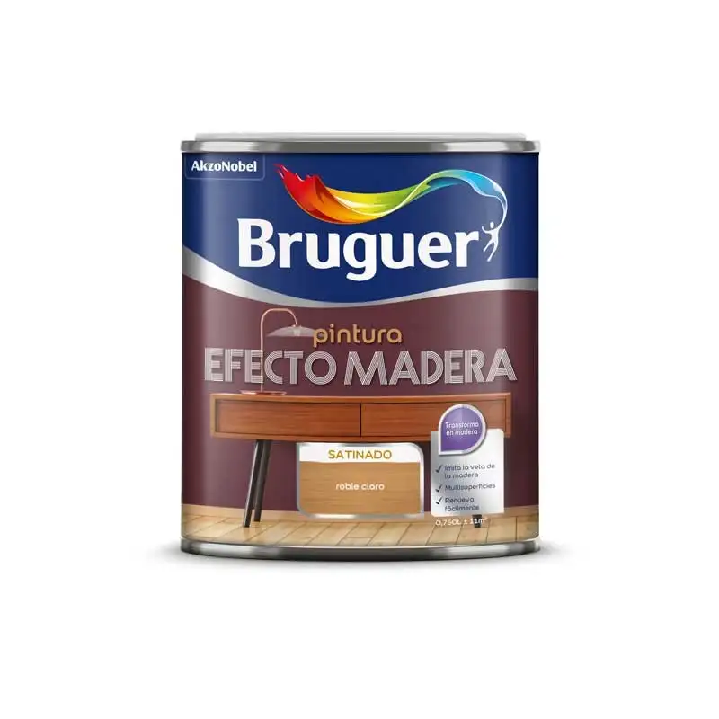 Pintura efecto madera Bruguer