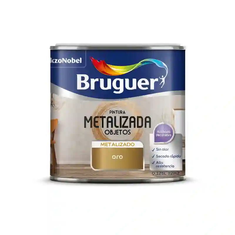 Pintura efecto metalizada objetos Bruguer