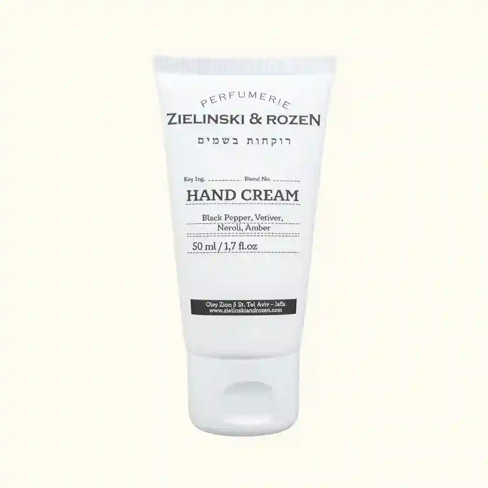 CREMA DE MANOS BLACK PEPPER, VETIVER, NEROLI, AMBER 50ML / ZIELINSKI & ROZEN