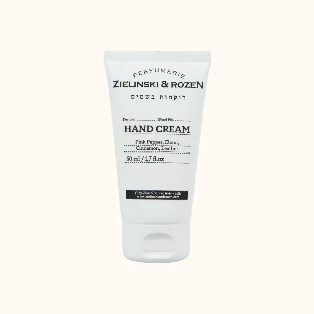 CREMA DE MANOS PINK PEPPER, ELEMI, CINNAMON, LEATHER 50ML / ZIELINSKI & ROZEN