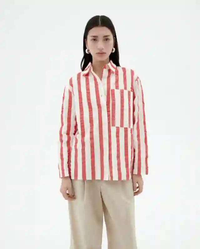 MARCELLE BLOUSE RED / THINKING MU