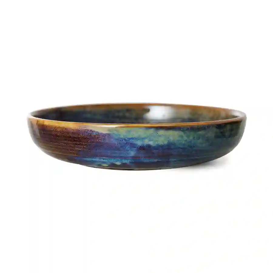 PLATO HONDO CHEF M (RUSTIC BLUE) / HK LIVING