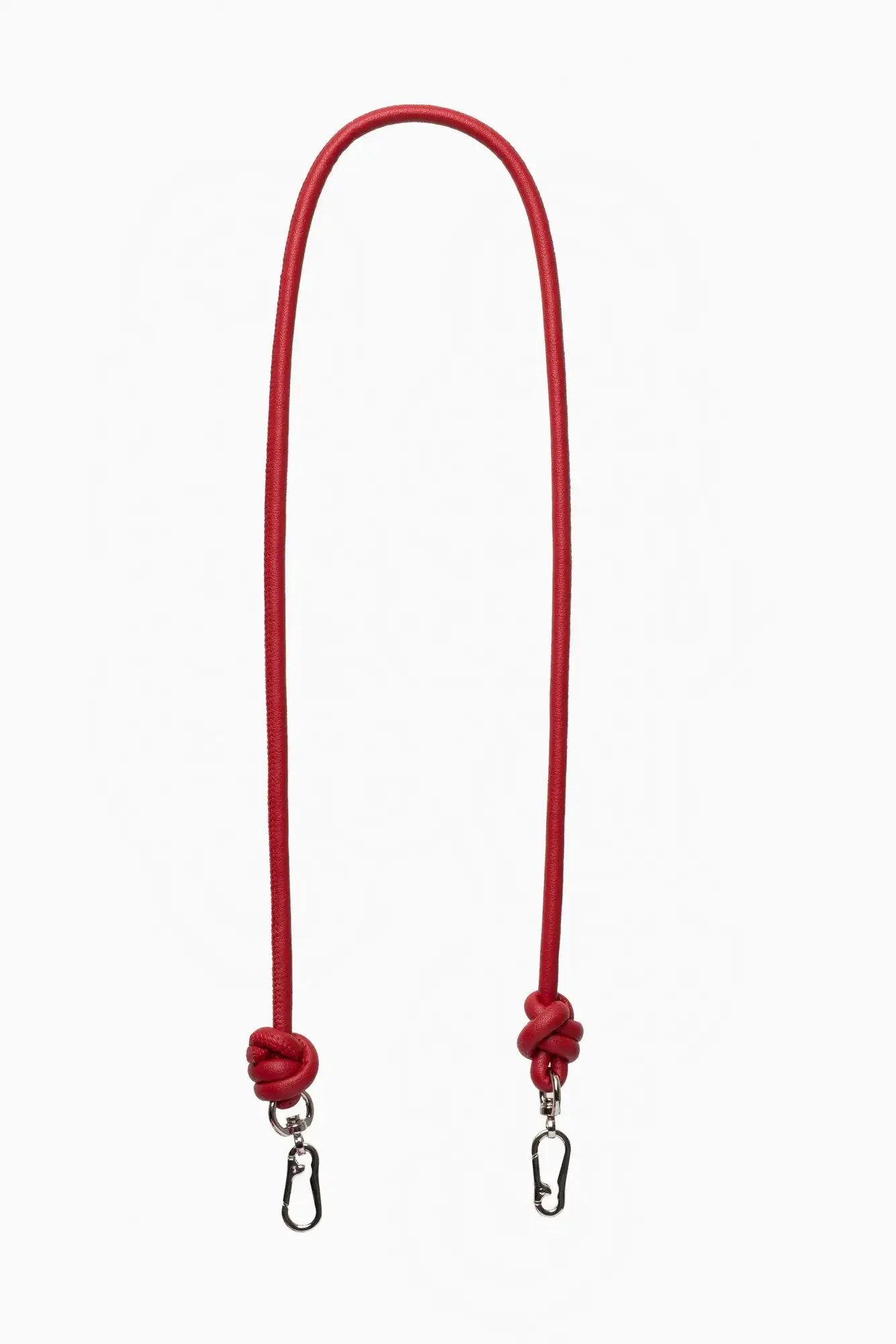CADENA PIEL NUDO BANDOLERA ROJA / OLIVIA MAREQUE