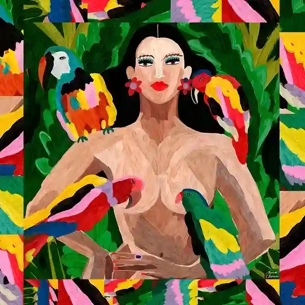 PAÑUELO REINA DE LA SELVA / ANA CLERICI