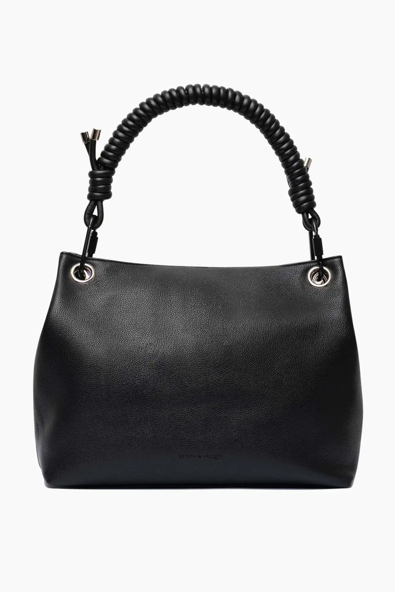 BOLSO PETRA (NEGRO) + CADENA RIZADA HOMBRO /OLIVIA MAREQUE