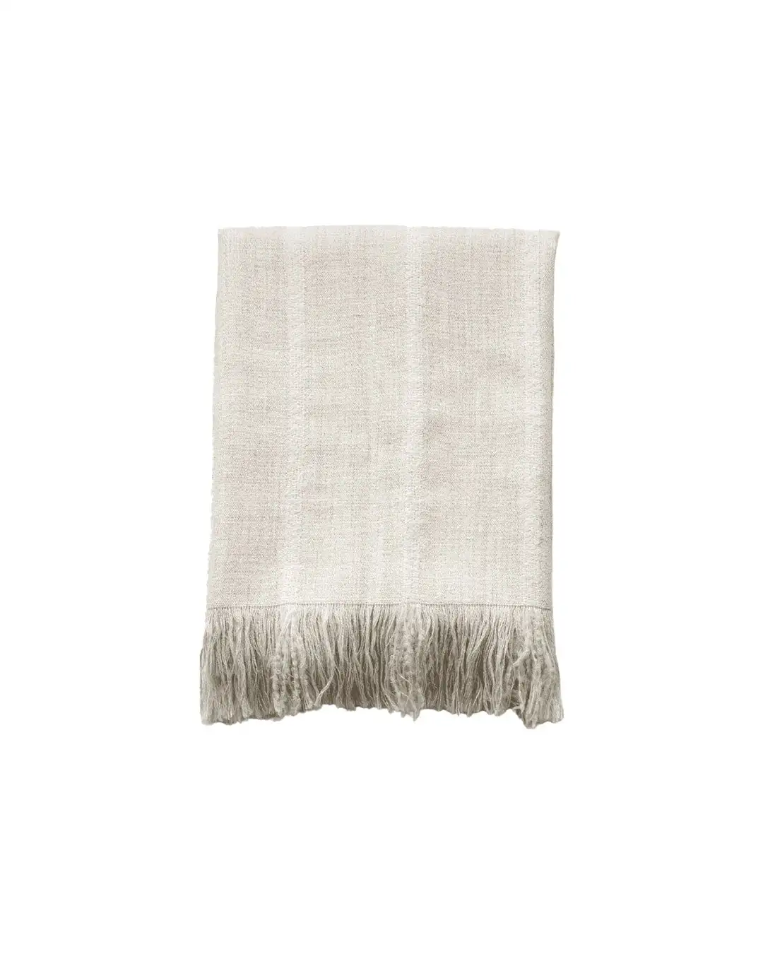 Manta blanca de lana de alpaca - Imagen 5