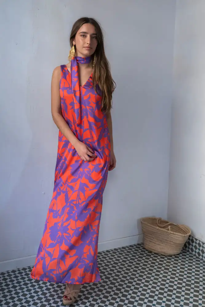 VESTIDO MARRAQUECH NARANJA - Imagen 2