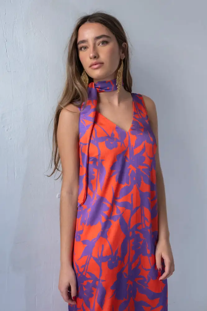 VESTIDO MARRAQUECH NARANJA - Imagen 3