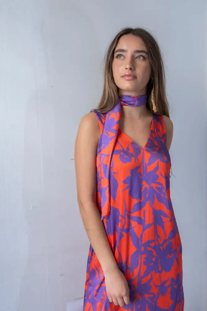 VESTIDO MARRAQUECH NARANJA - Imagen 5