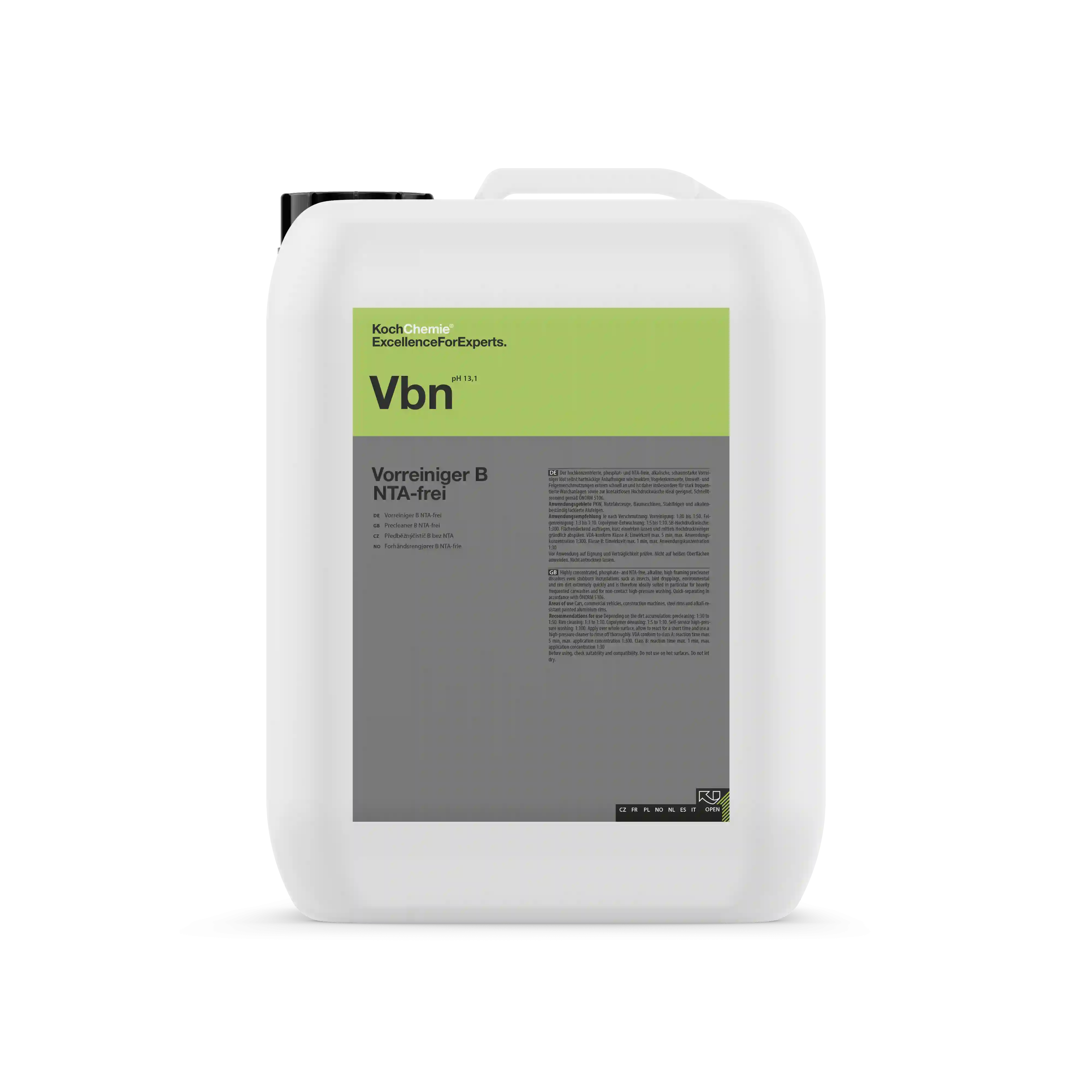 Koch Chemie Vb Vorreiniger B – Espuma de Prelavado Desengrasante 5L
