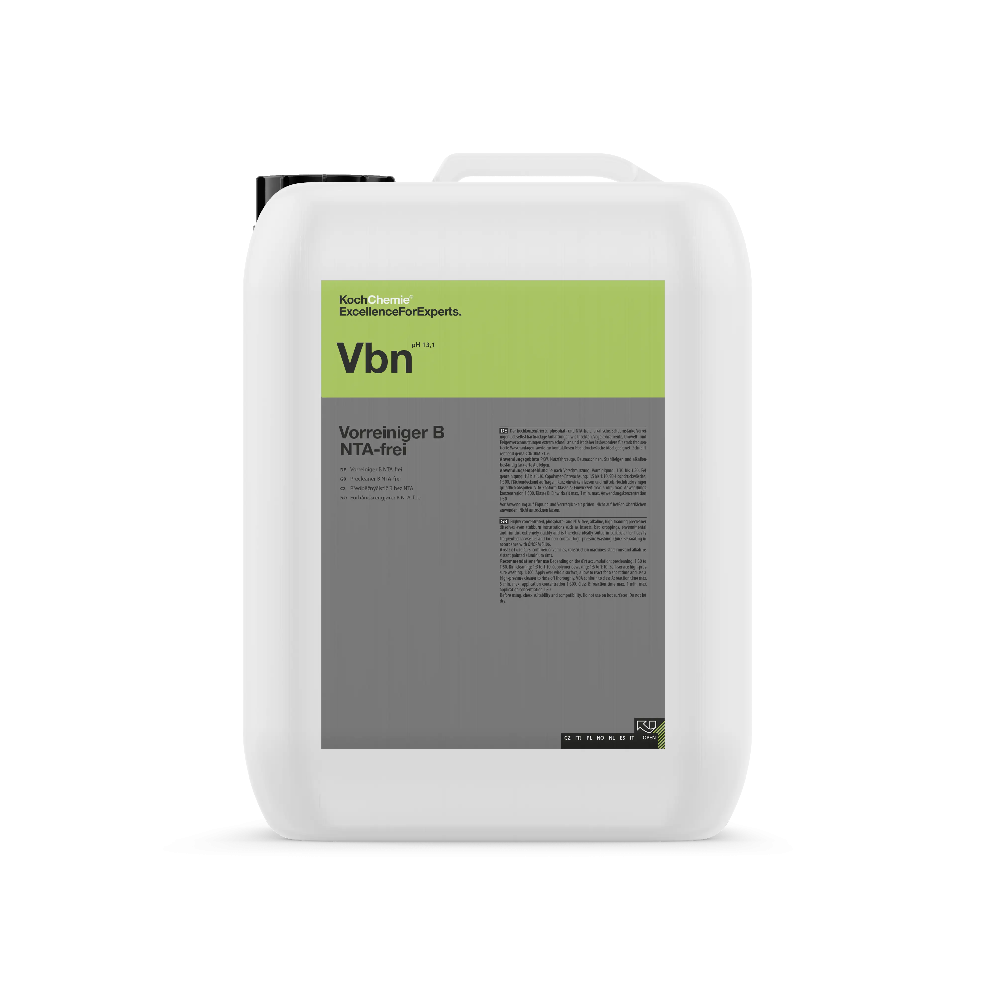Koch Chemie Vb Vorreiniger B – Espuma de Prelavado Desengrasante 5L