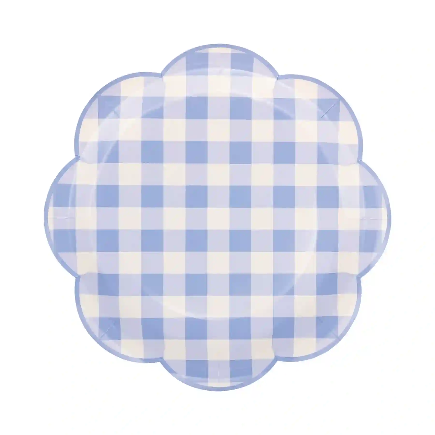 PLATOS ONDULADOS VICHY- 8ud