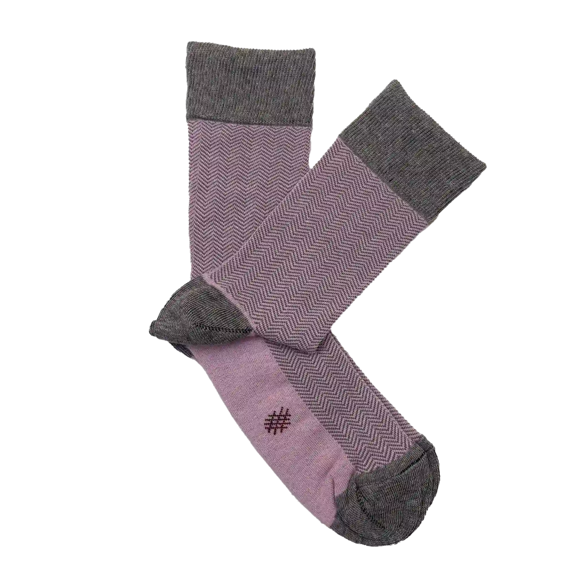 Misscalcetin low gray pink spike