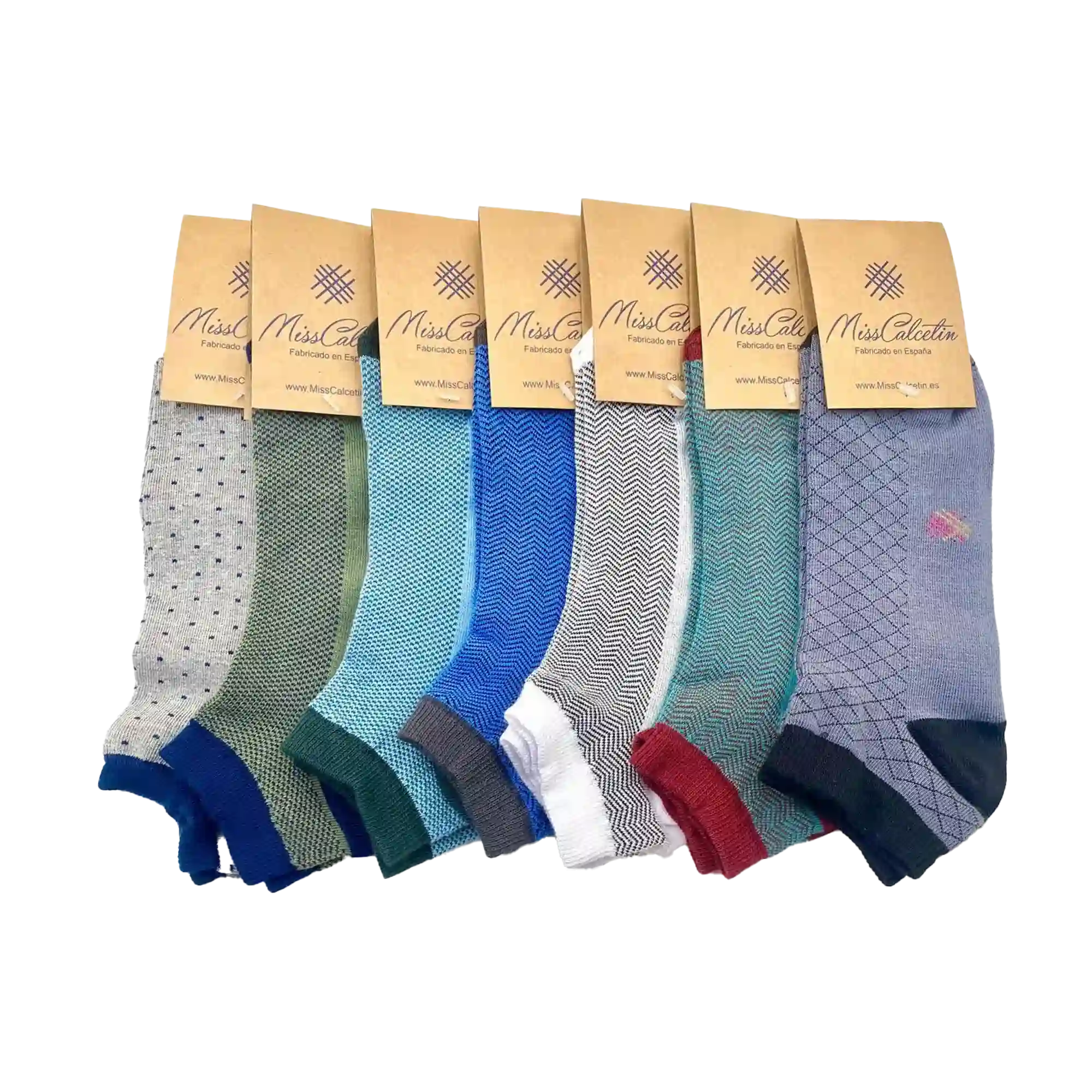 Pack 1 de 7 Pares de Tobilleros (modelos de la foto)
