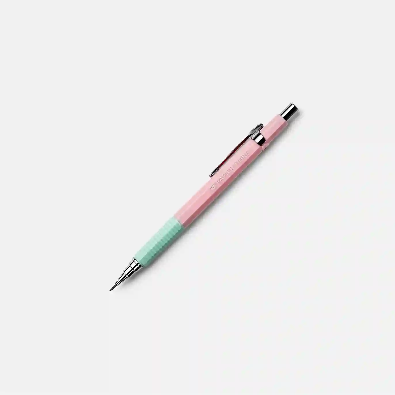 LÁPIZ MECÁNICO RETRO COLOR ROSA - VERDE / PAPIER TIGRE