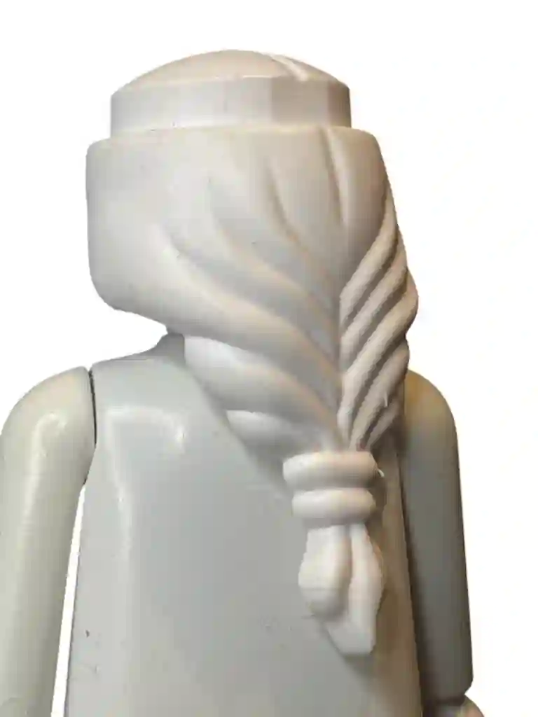 PL_0389 White wide braid hair