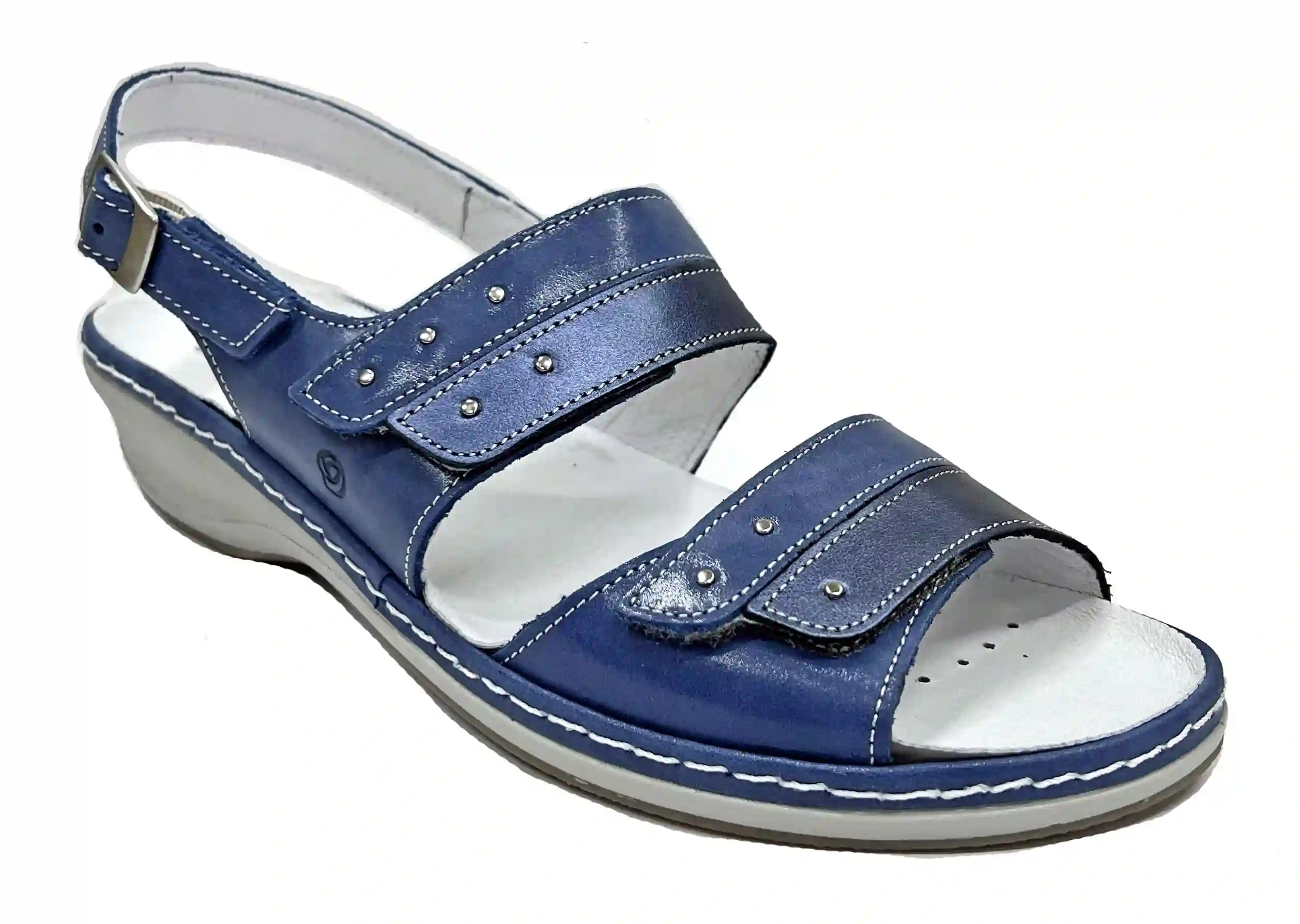 SUAVE 65 3034 Cobalto Eureka Sandalia Mujer dos velcros
