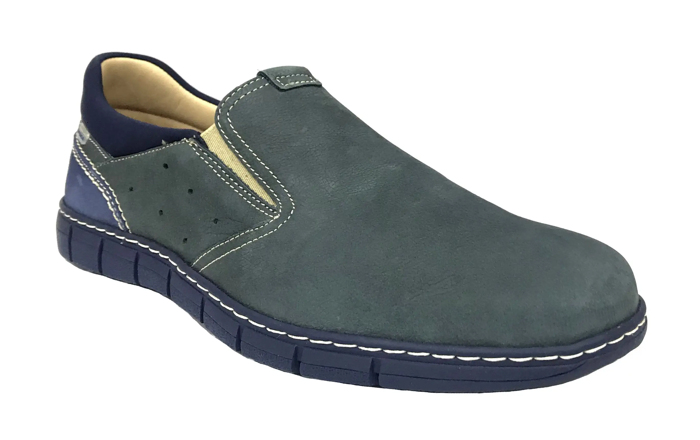 Baerchi 5371 Jeans Azul Zapato de Hombre Plantilla