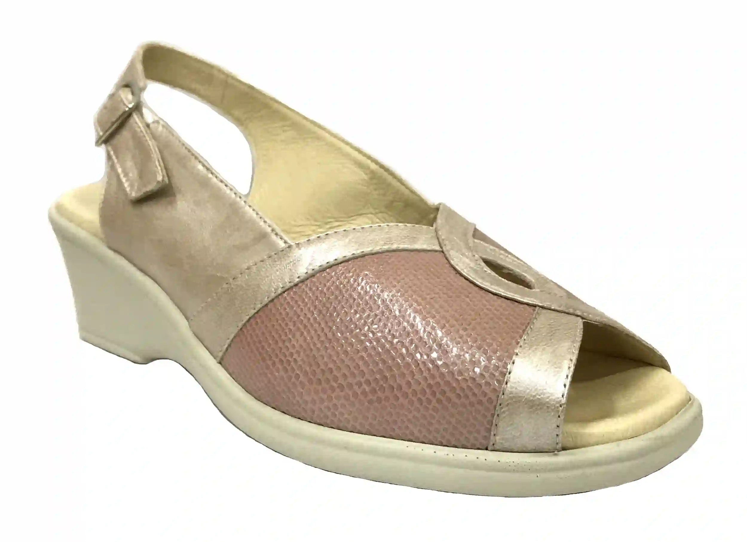 HRAMIS 85 1318-T Rosa Sandalia anatómica de Mujer