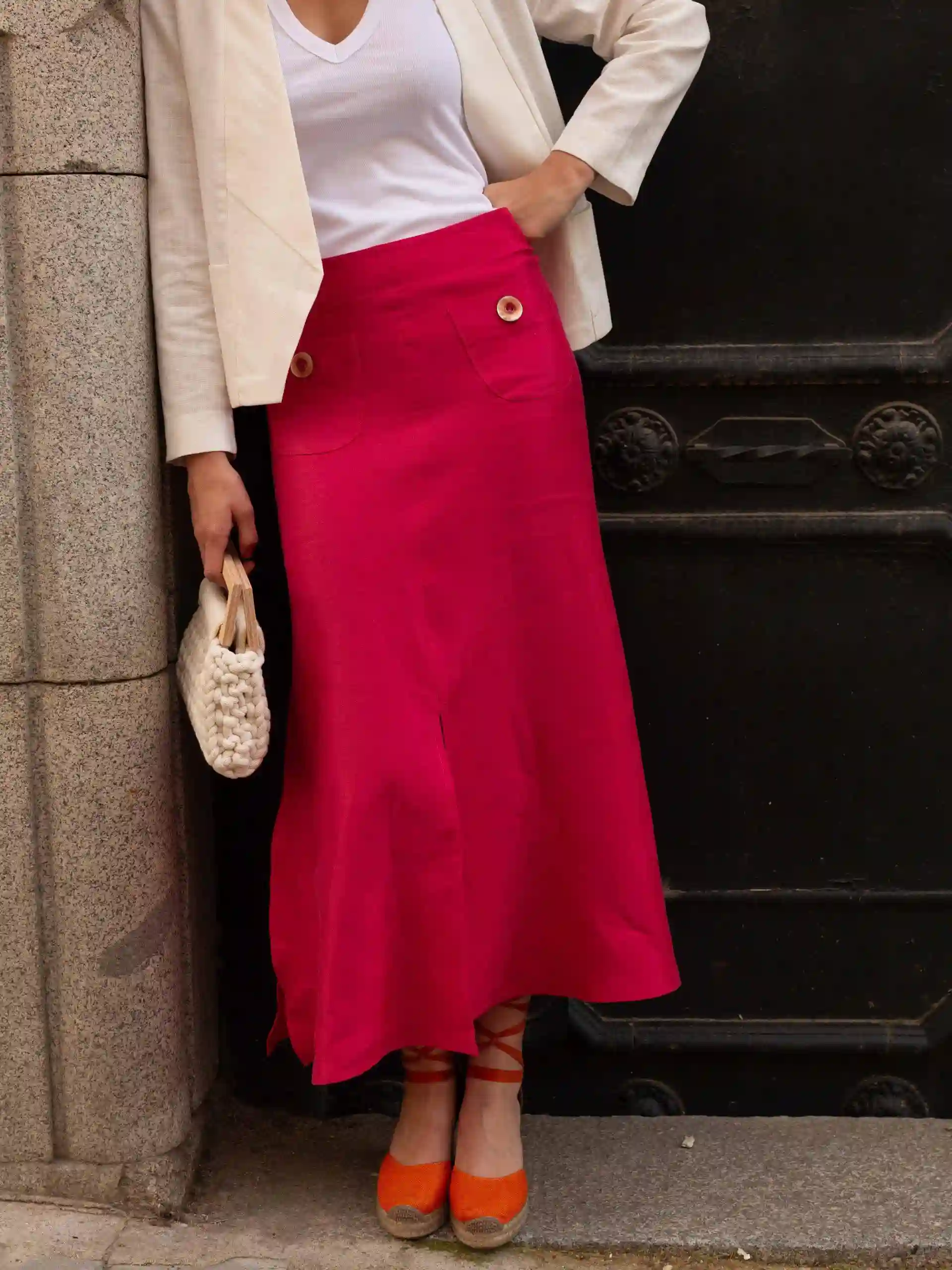 Falda NONNA lino