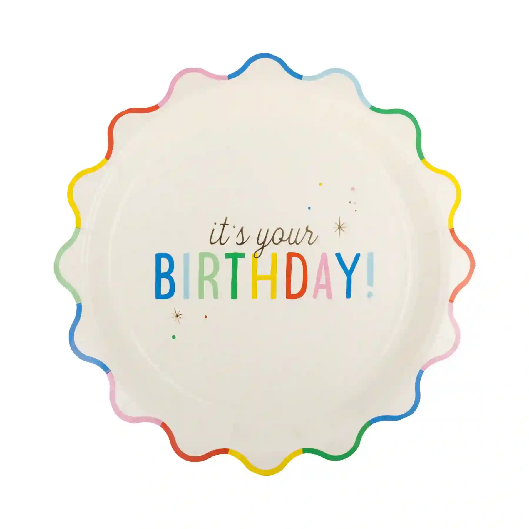 Undulated plates it's your Birthday - 8ud