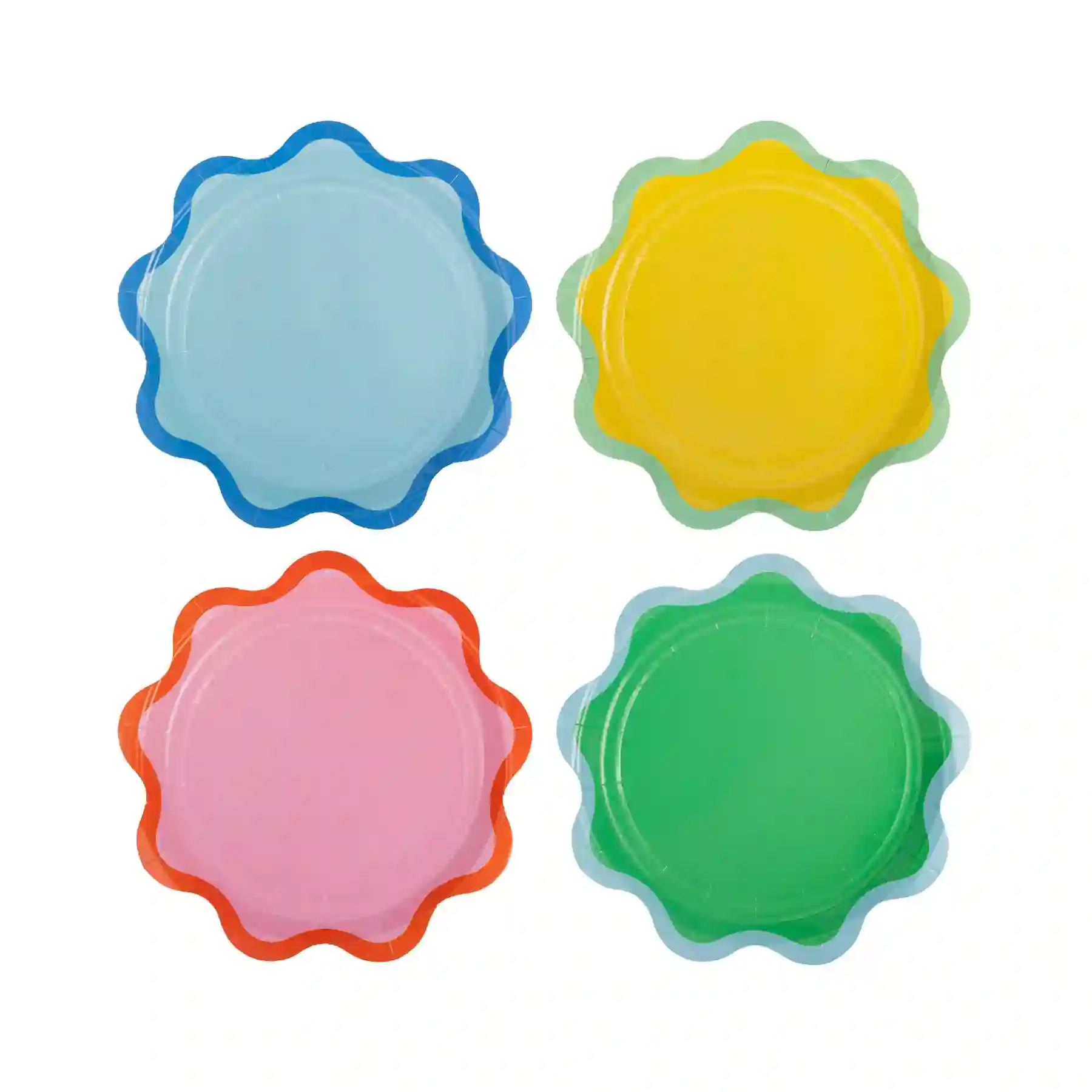 MINI PLATOS WAVY MULTI - 8UD