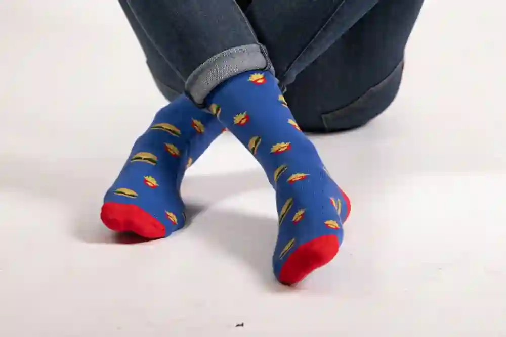 Calcetines Divertidos de Hamburguesa