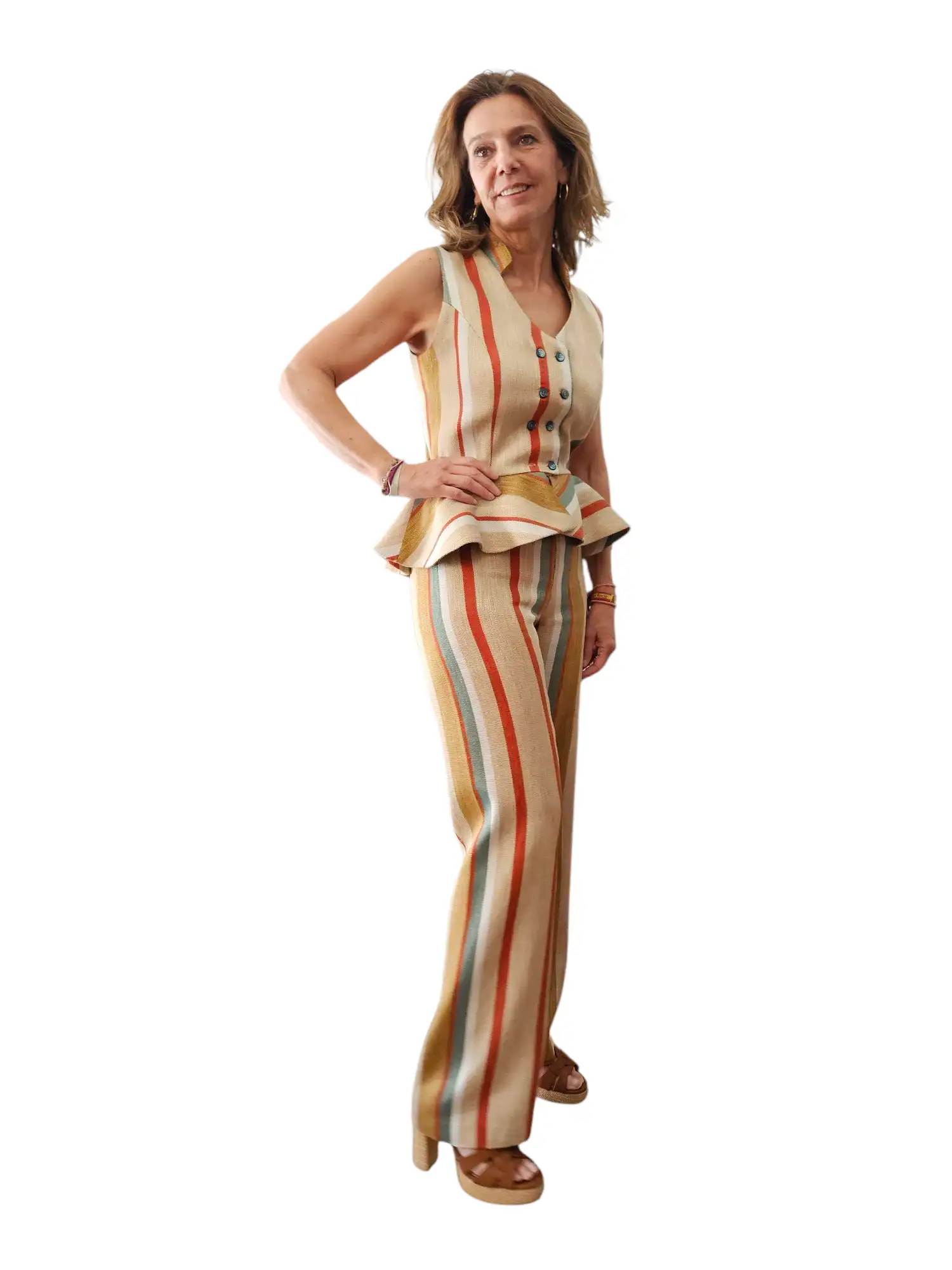 Chaleco Macarena Rayas - Imagen 2